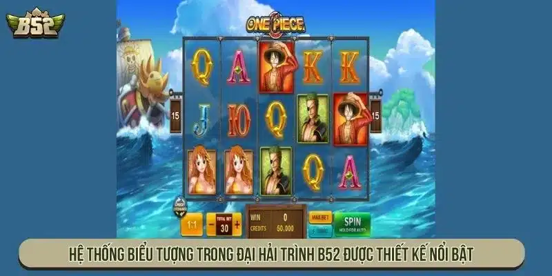 Cơ Chế Đại Hải Trình B52 Vận Hành Và Các Tính Năng Đặc Biệt Hệ thống biểu tượng trong Đại hải trình B52 được thiết kế nổi bật